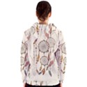 Coloured Dreamcatcher Background Women s Zipper Hoodie View2