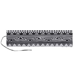 Boho Style Pattern Roll Up Canvas Pencil Holder (l) by Wegoenart