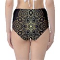 Luxury Golden Mandala Background Classic High-Waist Bikini Bottoms View2