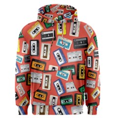 Vintage Retro Cassette Tape Pattern Design Template Men s Core Hoodie by Wegoenart