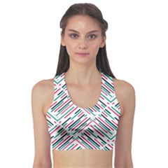 Abstract Colorful Pattern Background Sports Bra