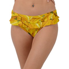 Geometric Bananas Frill Bikini Bottom