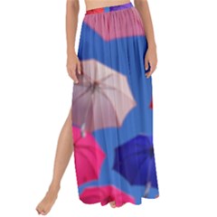 Rainbow Umbrella Maxi Chiffon Tie-up Sarong by Sparkle