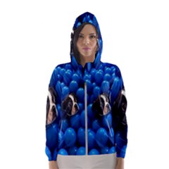 Cute Balls Puppy Women s Hooded Windbreaker by Sparkle