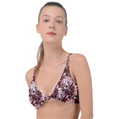 Digital Checkboard Knot Up Bikini Top