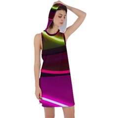 Neon Wonder Racer Back Hoodie Dress by essentialimage