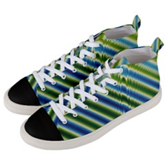 Blueglow Men s Mid-top Canvas Sneakers