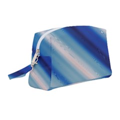 Blue White Wristlet Pouch Bag (medium) by Sparkle