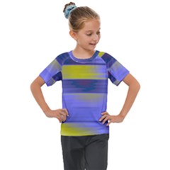 Blue Strips Kids  Mesh Piece Tee