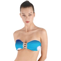 Fishing Twist Bandeau Bikini Top