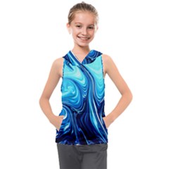 Sunami Waves Kids  Sleeveless Hoodie