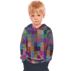 Random Colors Hexagon Kids  Overhead Hoodie by Sparkle