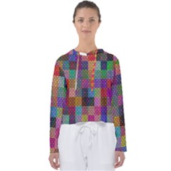 Random Colors Hexagon Women s Slouchy Sweat by Sparkle