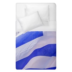 Uruguay Flags Waving Duvet Cover (single Size) by dflcprintsclothing