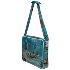 Awesome Steampunk Manta Rays Cross Body Office Bag by FantasyWorld7