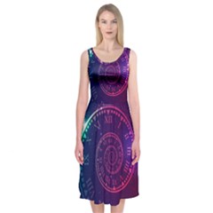 Time Machine Midi Sleeveless Dress