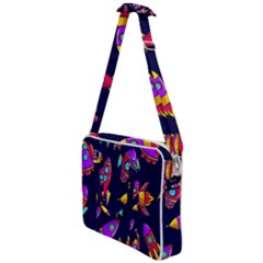 Space Patterns Cross Body Office Bag by Vaneshart