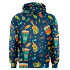 Brazil Musical Instruments Seamless Carnival Pattern Men s Core Hoodie by Vaneshart