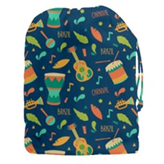 Brazil Musical Instruments Seamless Carnival Pattern Drawstring Pouch (3xl)