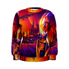 Far Future Human Colonization Women s Sweatshirt by Vaneshart