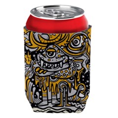 Crazy Abstract Doodle Social Doodle Drawing Style Can Holder