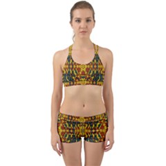 Yuppie And Hippie Art With Some Bohemian Style In Back Web Gym Set by pepitasart