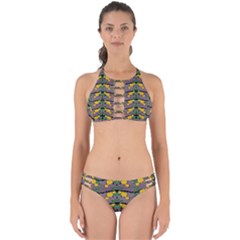 Plumeria And Frangipani Temple Flowers Ornate Perfectly Cut Out Bikini Set by pepitasart