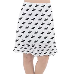 Freedom Concept Graphic Silhouette Pattern Fishtail Chiffon Skirt by dflcprintsclothing