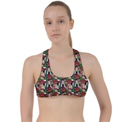 Swimmer 20s Teal Criss Cross Racerback Sports Bra by snowwhitegirl