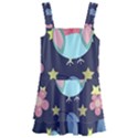 Owl Stars Pattern Background Kids  Layered Skirt Swimsuit View1