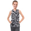 Zebra 1 Kids  Sleeveless Hoodie View1