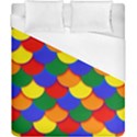 Gay Pride Scalloped Scale Pattern Duvet Cover (California King Size) View1