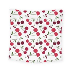 Cute Cherry Pattern Square Tapestry (small) by TastefulDesigns