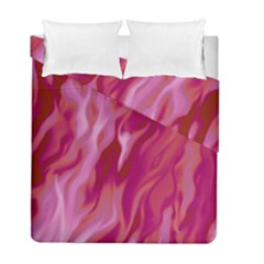 Lesbian Pride Abstract Smokey Shapes Duvet Cover Double Side (full/ Double Size) by VernenInk