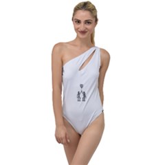 Love Symbol Drawing To One Side Swimsuit by dflcprintsclothing