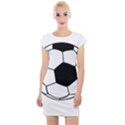 Soccer Lovers Gift Cap Sleeve Bodycon Dress View1