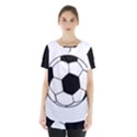 Soccer Lovers Gift Skirt Hem Sports Top View1