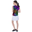 Ganja in rainbow colors, weed pattern, marihujana theme Women s Sleeveless Sports Top View2