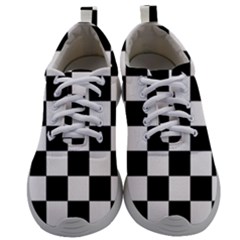 Chess Board Background Design Mens Athletic Shoes by Vaneshart