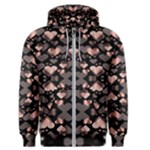 Shiny Hearts Men s Zipper Hoodie