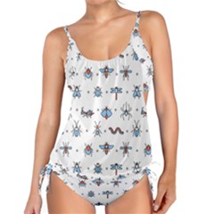 Insects-icons-square-seamless-pattern Tankini Set