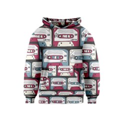 Music Symbols Rock Music Seamless Pattern Kids  Pullover Hoodie by Vaneshart