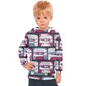 Music symbols rock music seamless pattern Kids  Hooded Pullover View1