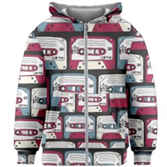 Music Symbols Rock Music Seamless Pattern Kids  Zipper Hoodie Without Drawstring by Vaneshart