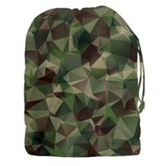 Abstract Vector Military Camouflage Background Drawstring Pouch (3xl)