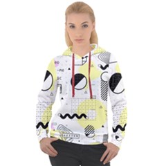 Graphic Design Geometric Background Women s Overhead Hoodie