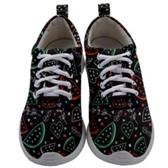 Seamless-vector-pattern-with-watermelons-mint -- Mens Athletic Shoes