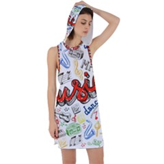 Music-color-elements Racer Back Hoodie Dress