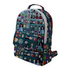 Kawaiicollagepattern2 Flap Pocket Backpack (large) by snowwhitegirl