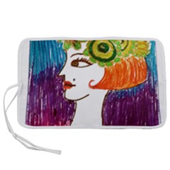 Art Deco Woman Pen Storage Case (s) by snowwhitegirl